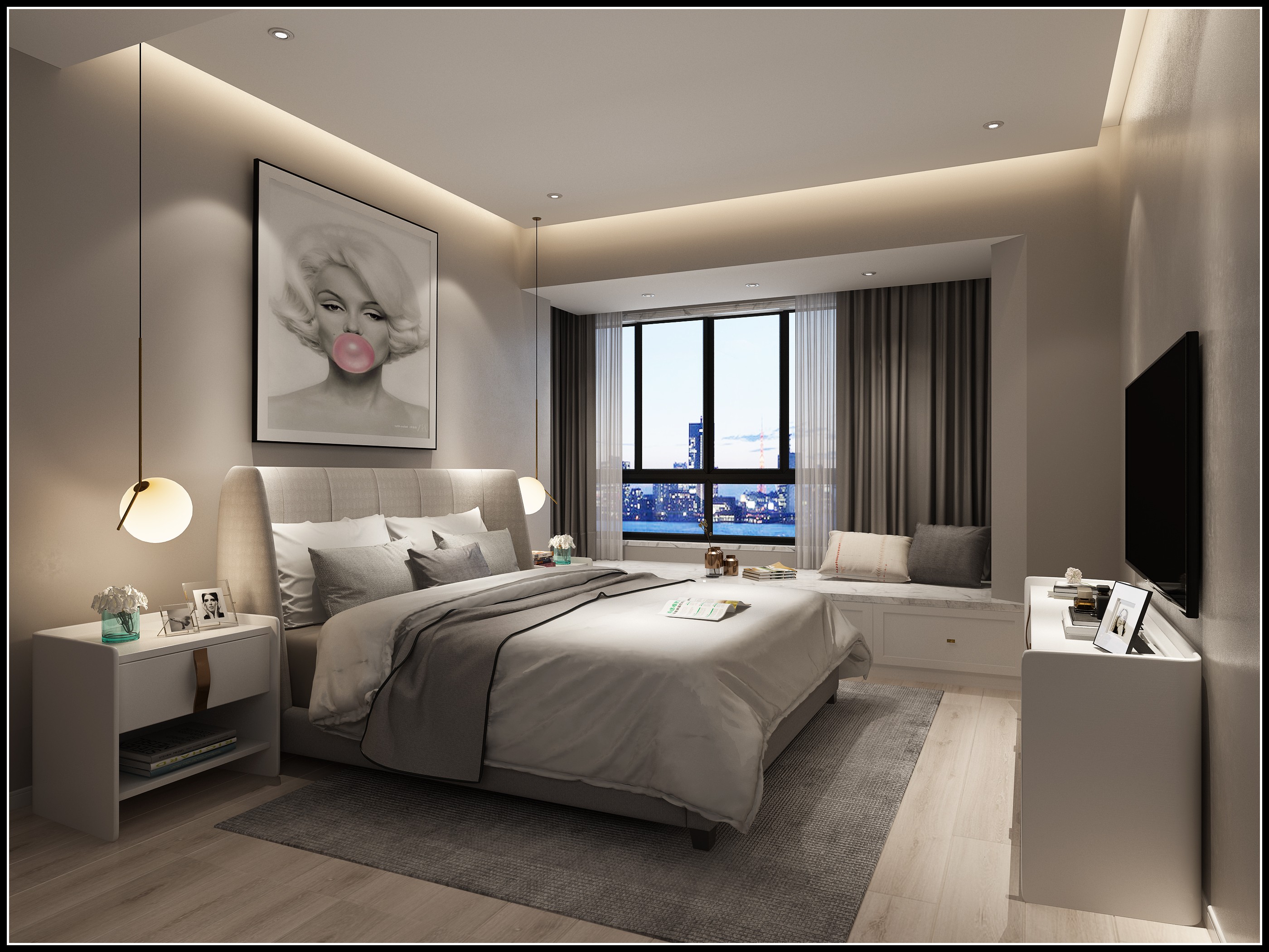 130㎡极简loft